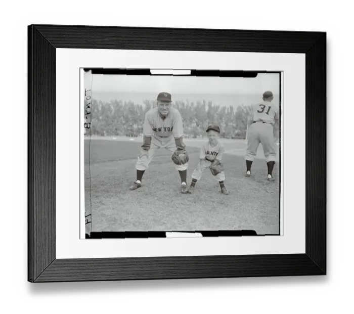 Framed Print : Leo Durocher and His Son Framed Print : Leo Durocher and His Son