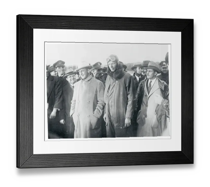 Framed Print : Charles Lindbergh Arriving in St. Louis