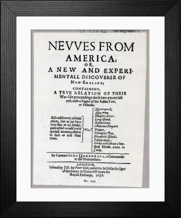 Framed Print : Title Page of News from America Framed Print : Title Page of News from America