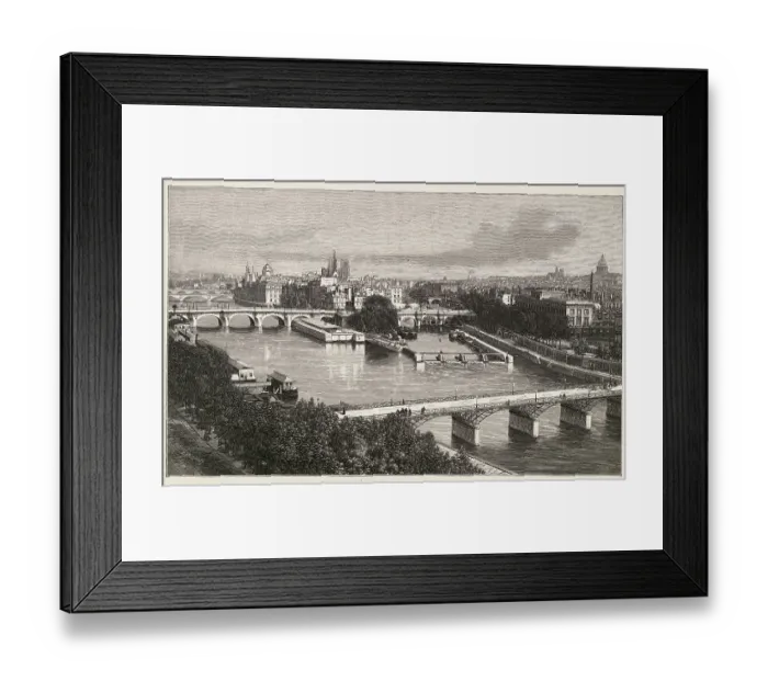 Framed Print : Aerial View of Paris Framed Print : Aerial View of Paris
