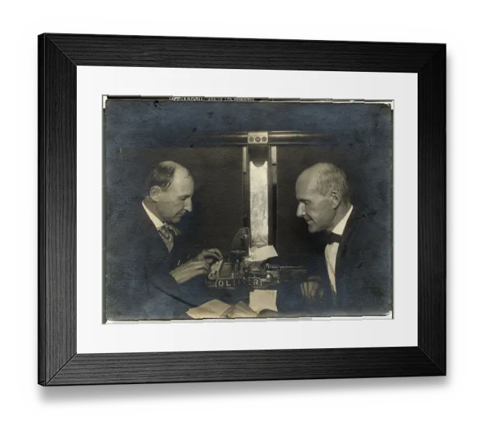 Framed Print : Eugene Debs Dictating to his Brother Framed Print : Eugene Debs Dictating to his Brother