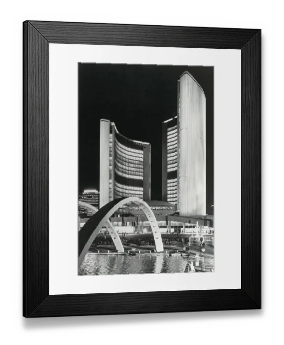 Framed Print : Building Complex with City Hall Framed Print : Building Complex with City Hall