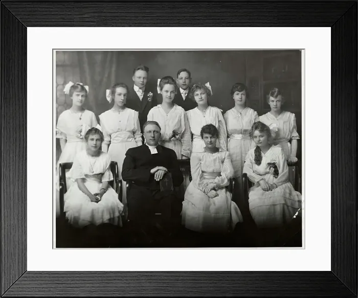 Framed Print : Turn of Century Class Photo Framed Print : Turn of Century Class Photo