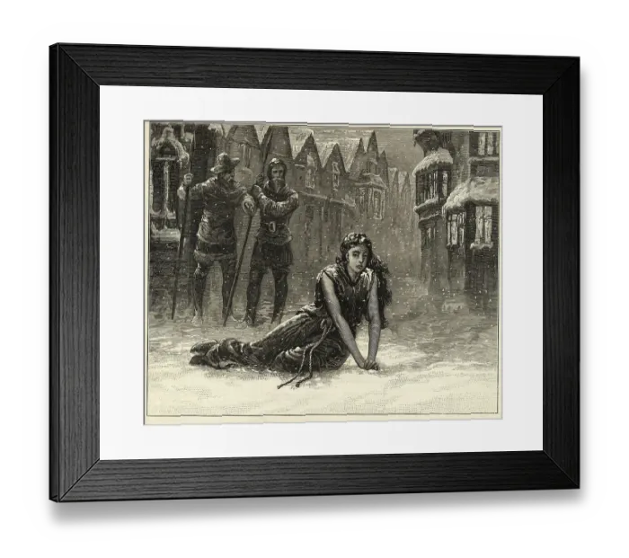Framed Print : Scene from Jane Shore Framed Print : Scene from Jane Shore