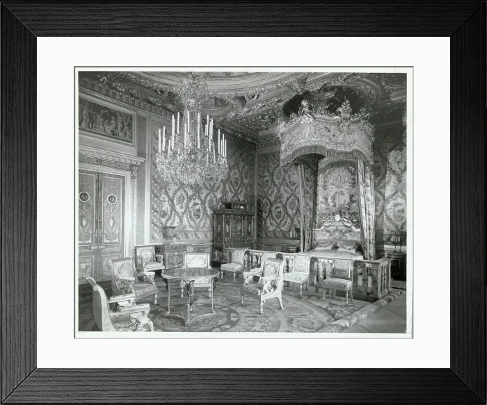 Framed Print : Interior View of Palace Bedroom for Queen Framed Print : Interior View of Palace Bedroom for Queen