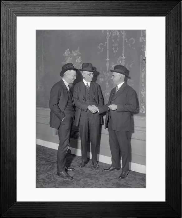 Framed Print : Clark Griffith and Tris Speaker