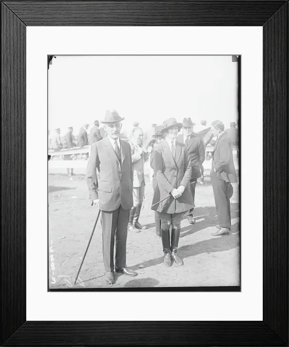 Framed Print : Miss Ailsa Mellon and Her Father Framed Print : Miss Ailsa Mellon and Her Father