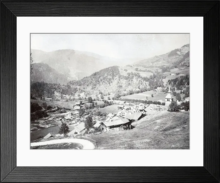 Framed Print : French Town in Valley Framed Print : French Town in Valley