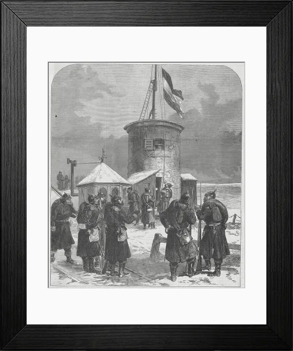 Framed Print : German Troops Raising Flag Framed Print : German Troops Raising Flag