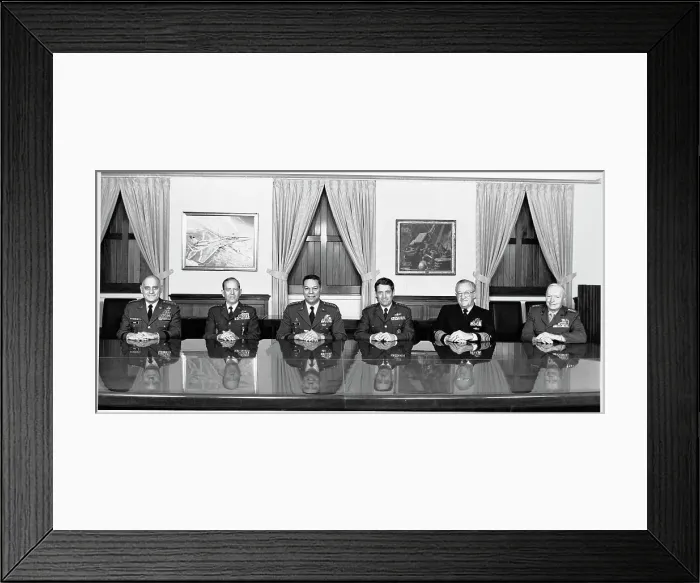 Framed Print : Joint Chiefs Of Staff Seated / Table Framed Print : Joint Chiefs Of Staff Seated / Table