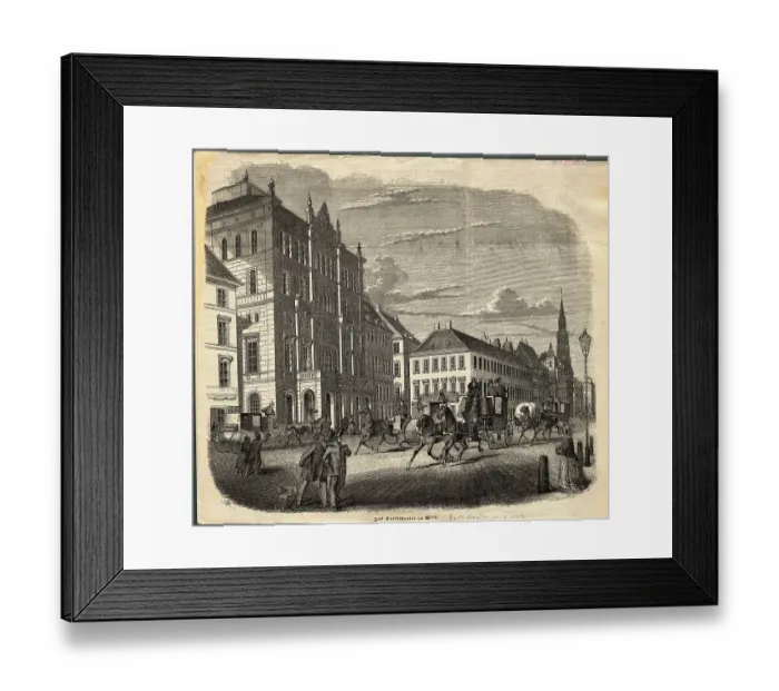 Framed Print : Busy Street Outside of Karlstheater in Vienna Framed Print : Busy Street Outside of Karlstheater in Vienna