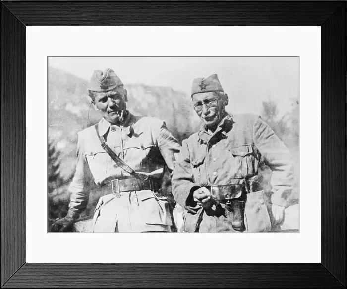 Framed Print : Josip Broz Tito and Mosha Pijade Framed Print : Josip Broz Tito and Mosha Pijade