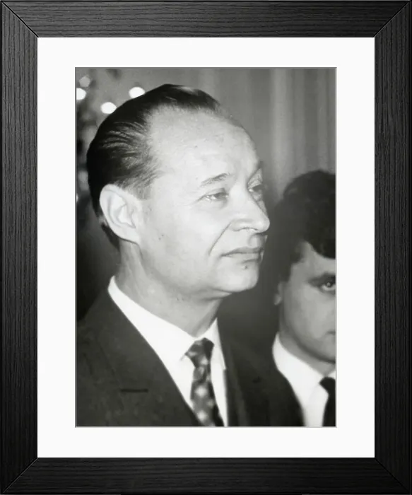 Framed Print : Portrait of Alexander Dubcek Framed Print : Portrait of Alexander Dubcek