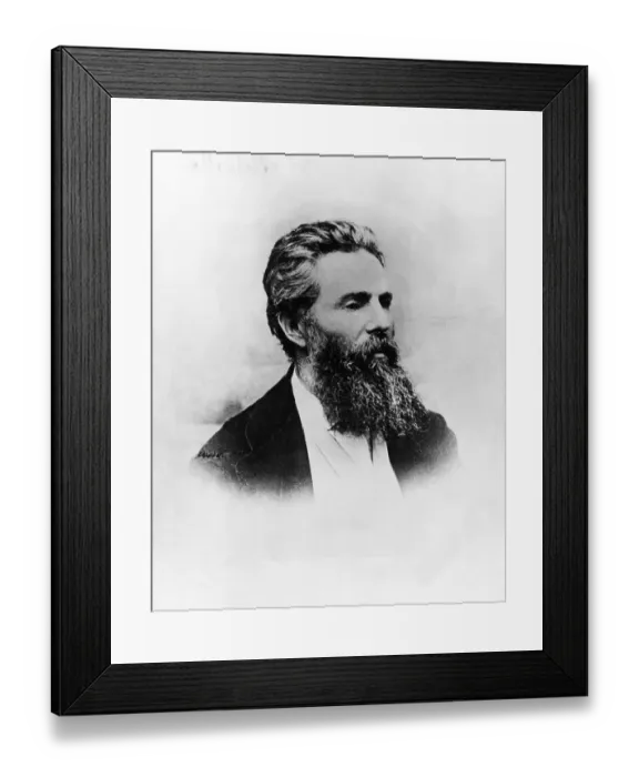 Framed Print : Novelist Herman Melville Framed Print : Novelist Herman Melville