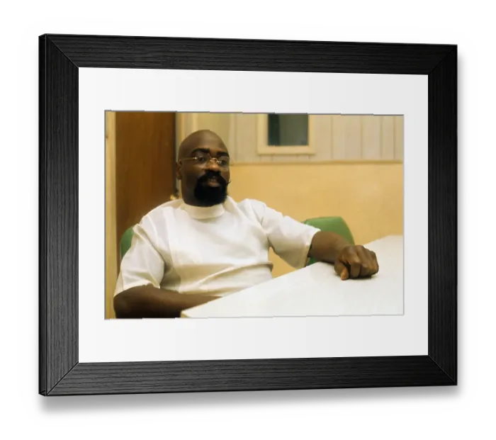 Framed Print : Hurricane Carter in Rahway Prison