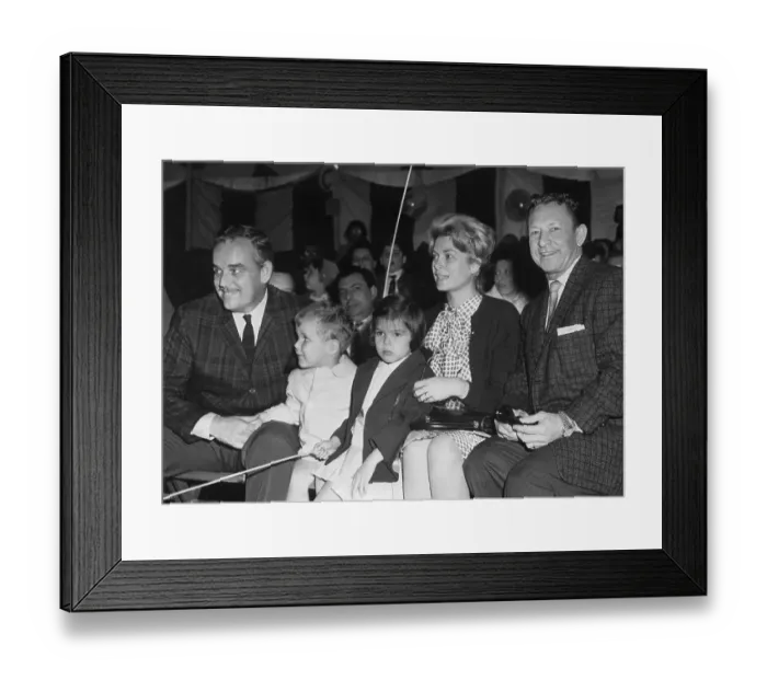 Framed Print : Royalty of Monaco Attending Circus