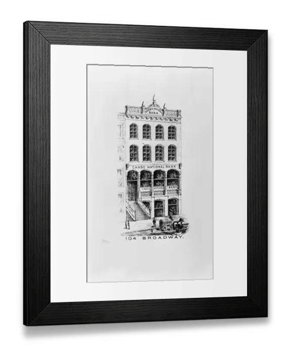 Framed Print : Chase National Bank Building Framed Print : Chase National Bank Building