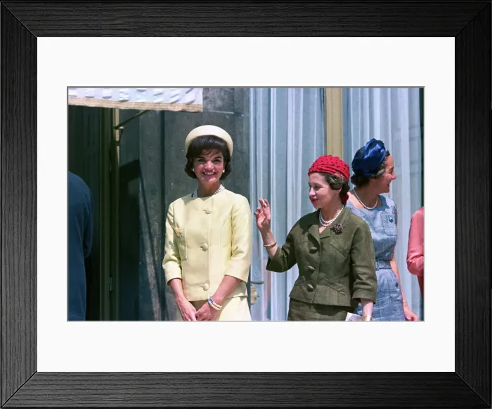Framed Print : First Lady Visiting Charles De Gaulle Framed Print : First Lady Visiting Charles De Gaulle