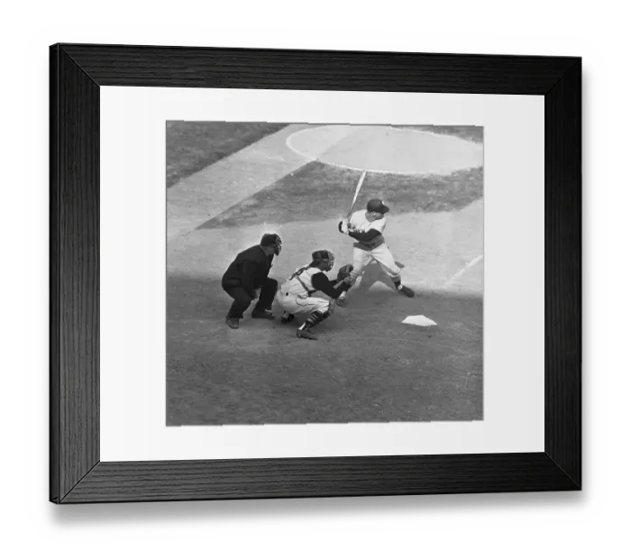 Framed Print : Mickey Mantle in Batting Action Framed Print : Mickey Mantle in Batting Action