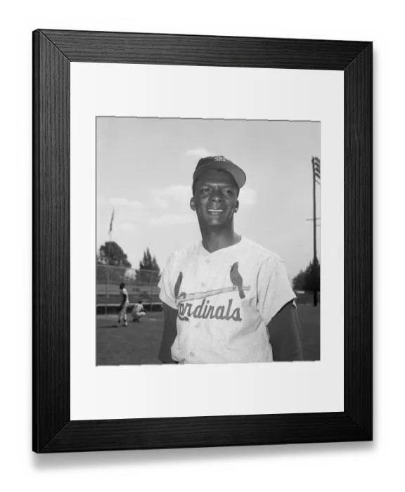 Framed Print : Curt Flood Cardinals Outfielder Framed Print : Curt Flood Cardinals Outfielder