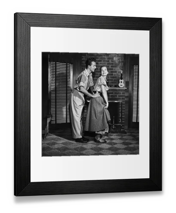 Framed Print : Couple Dancing Together Framed Print : Couple Dancing Together