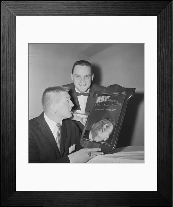 Framed Print : Johnny Unitas Reciving Award Framed Print : Johnny Unitas Reciving Award