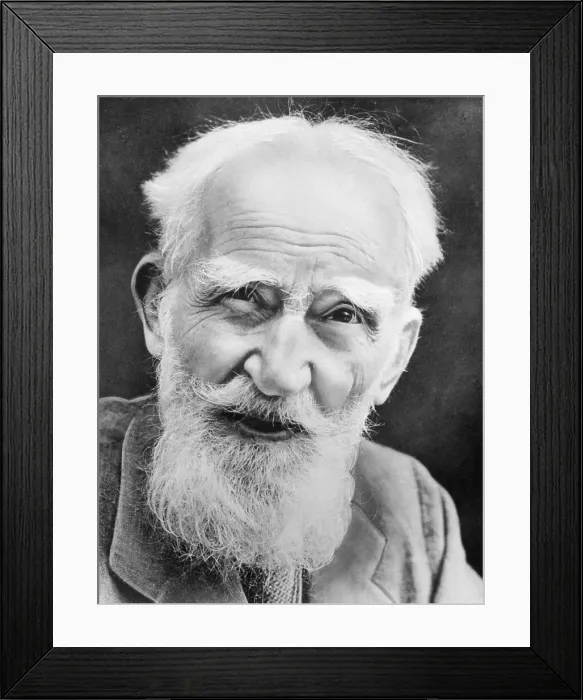 Framed Print : George Bernard Shaw Framed Print : George Bernard Shaw