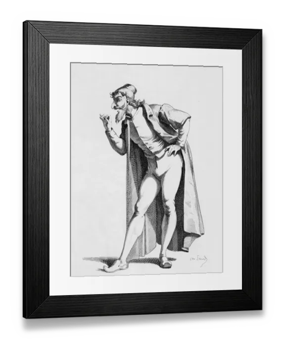 Framed Print : Italian Comedy Figure Pantalone Framed Print : Italian Comedy Figure Pantalone