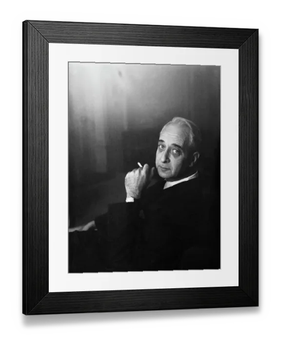 Framed Print : Lionel Trilling Smoking a Cigarette Framed Print : Lionel Trilling Smoking a Cigarette