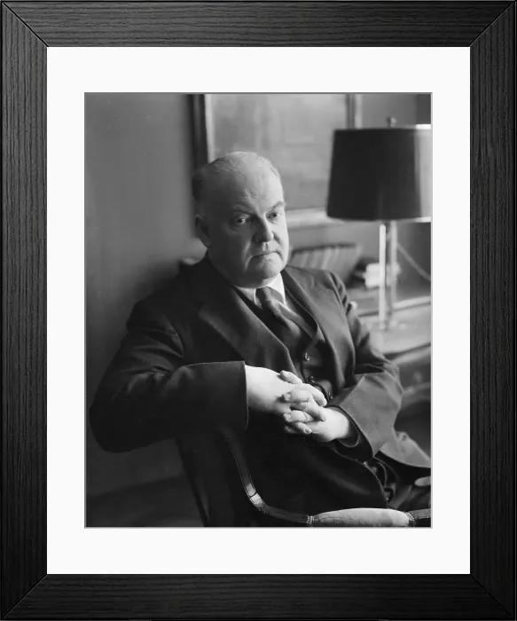 Framed Print : Edmund Wilson Sitting with Hands Clasped Framed Print : Edmund Wilson Sitting with Hands Clasped