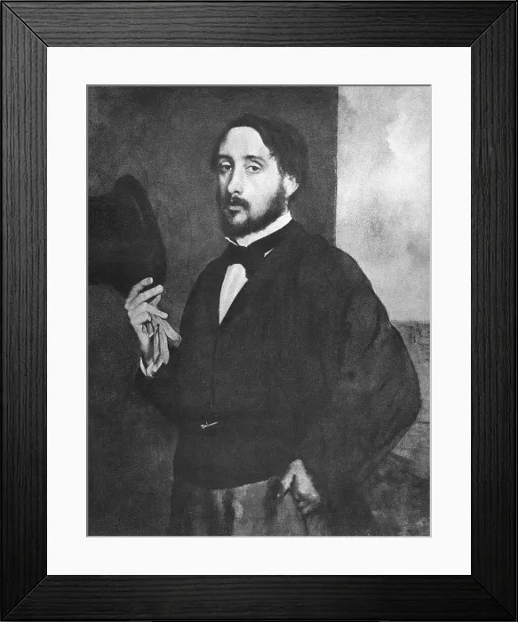 Framed Print : Self-Portrait of Impressionist Painter Edgar Degas Framed Print : Self-Portrait of Impressionist Painter Edgar Degas