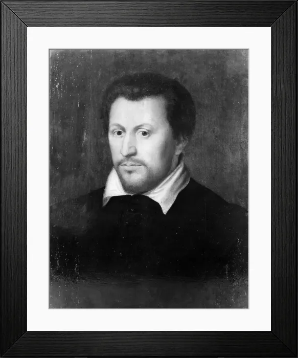 Framed Print : Portrait of Ben Jonson by Isaac Oliver Framed Print : Portrait of Ben Jonson by Isaac Oliver