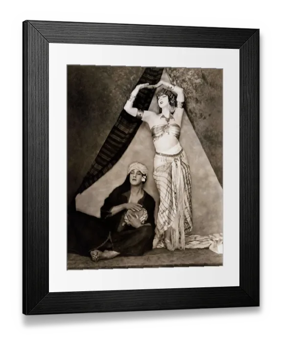 Framed Print : Ruth St. Denis in Belly Dancing Type Costume with Accompaniment Framed Print : Ruth St. Denis in Belly Dancing Type Costume with Accompaniment