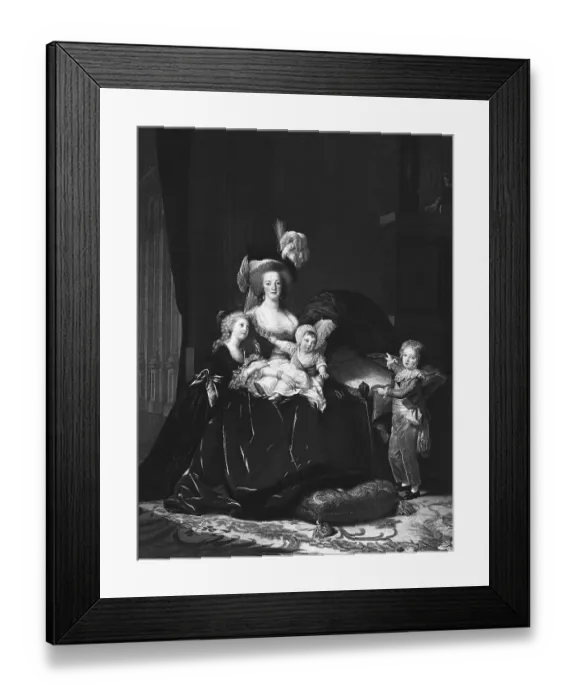 Framed Print : Marie Antoinette with Her Children Framed Print : Marie Antoinette with Her Children
