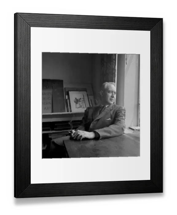 Framed Print : Lionel Trilling Sitting and Smoking Cigarette Framed Print : Lionel Trilling Sitting and Smoking Cigarette