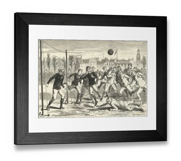 Framed Print : British Football Game Framed Print : British Football Game