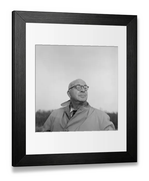 Framed Print : John Roderigo Dos Passos Wearing Eyeglasses