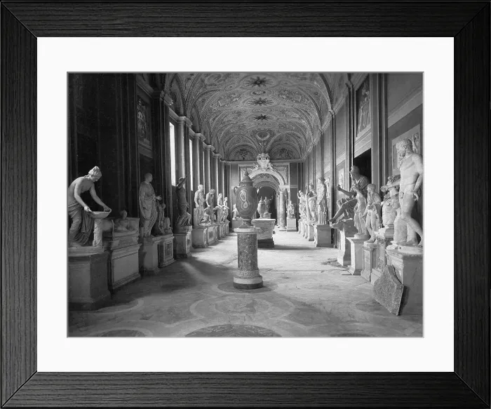 Framed Print : Statuary Gallery at the Vatican Museum Framed Print : Statuary Gallery at the Vatican Museum