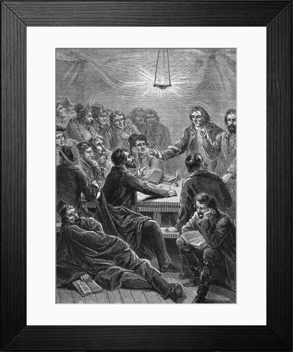 Framed Print : Early Meeting of Carbonari Framed Print : Early Meeting of Carbonari