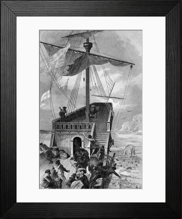 Framed Print : John and Sebastian Leaving Labrador Framed Print : John and Sebastian Leaving Labrador