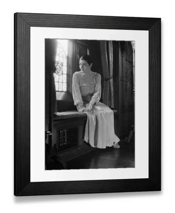 Framed Print : Fannie Hurst Sitting by Window Framed Print : Fannie Hurst Sitting by Window