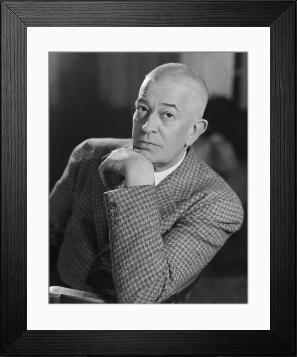 Framed Print : Portrait of Carl Clinton Van Doren Framed Print : Portrait of Carl Clinton Van Doren