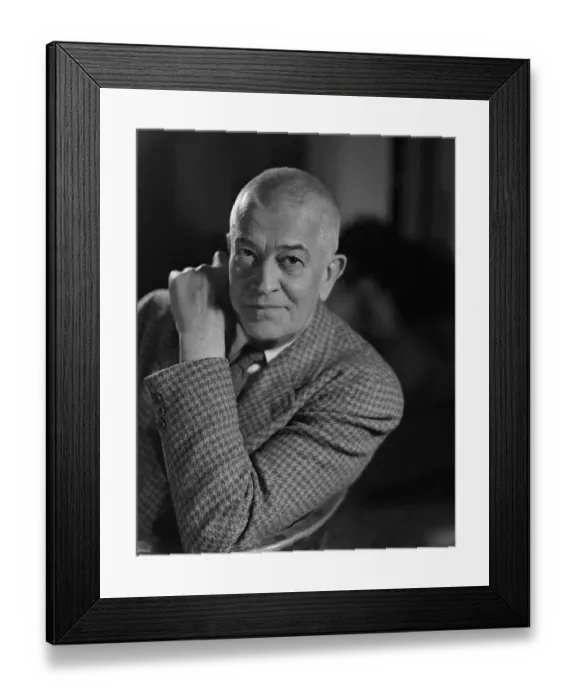 Framed Print : Portrait of Carl Clinton Van Doren Framed Print : Portrait of Carl Clinton Van Doren