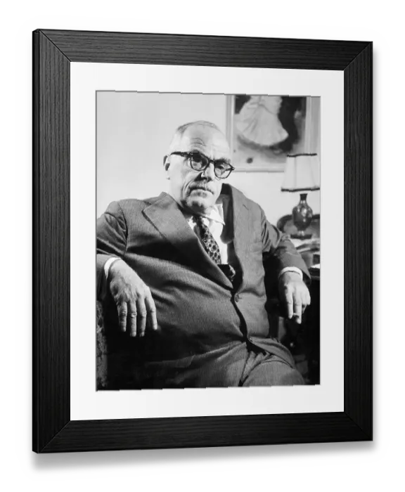 Framed Print : Portrait of Thornton Wilder Framed Print : Portrait of Thornton Wilder