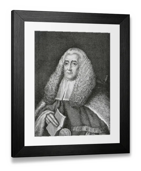 Framed Print : Portrait of Sir William Blackstone Framed Print : Portrait of Sir William Blackstone