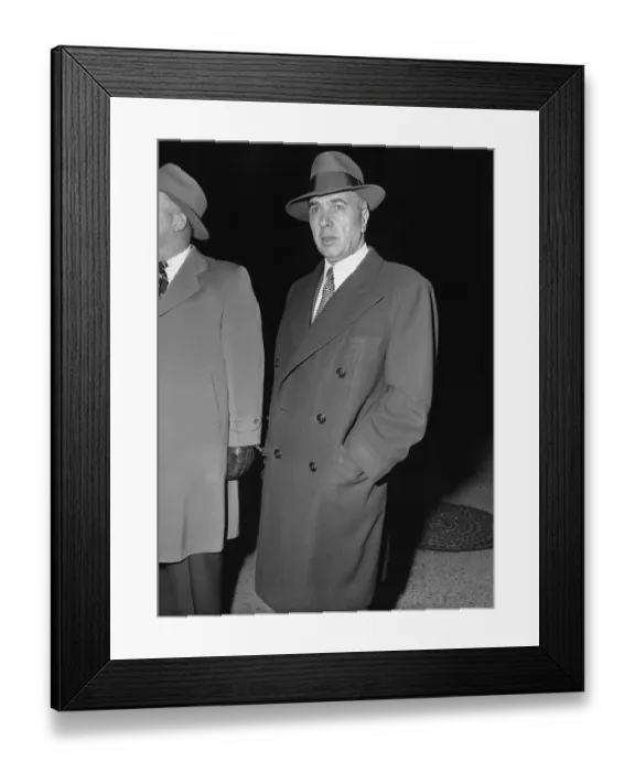 Framed Print : Joe Adonis Leaving Court