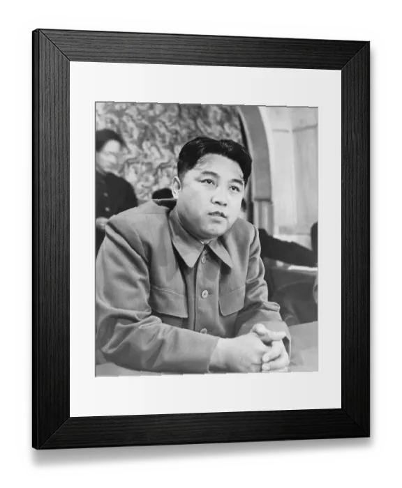 Framed Print : Premier of North Korea Kim IL Sung Framed Print : Premier of North Korea Kim IL Sung