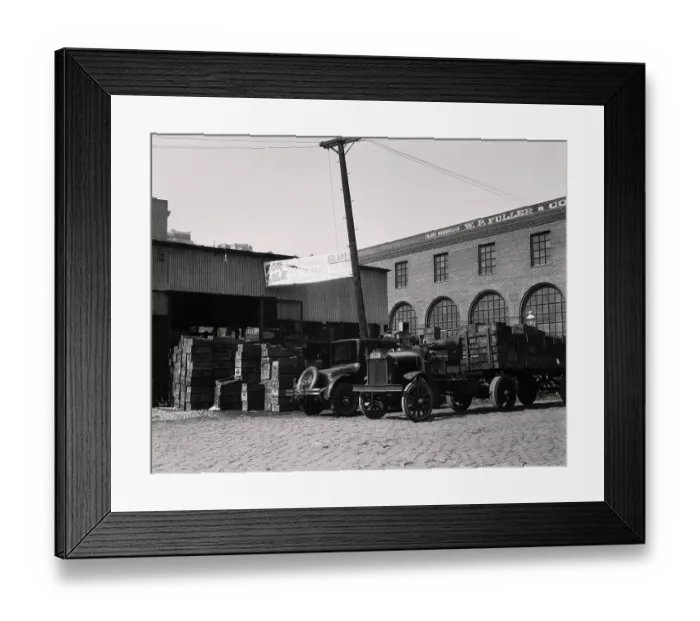 Framed Print : Exterior View of Grape Market