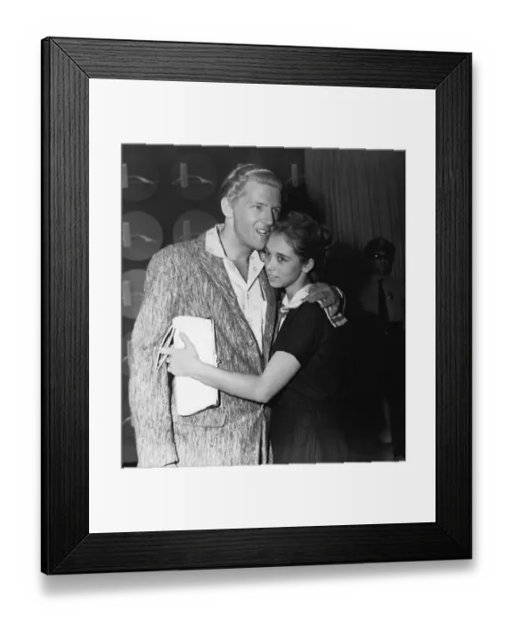 Framed Print : Jerry Lee Lewis with Wife Myra Framed Print : Jerry Lee Lewis with Wife Myra
