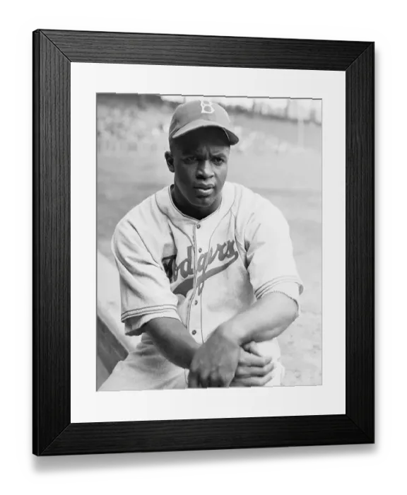 Framed Print : Baseball Player Jackie Robinson Framed Print : Baseball Player Jackie Robinson